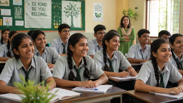 Students in a classroom
